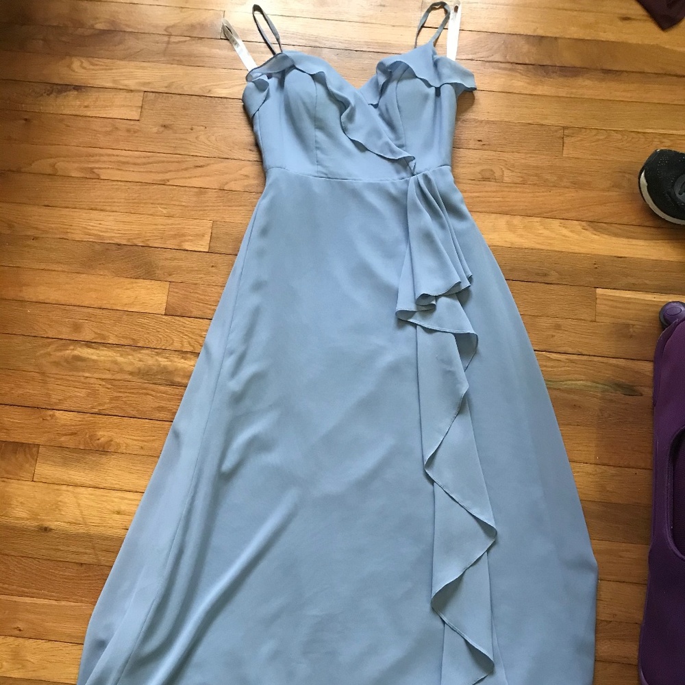 Azazie Dusty Blue Kendra A6/A4 Bridesmaid Dress